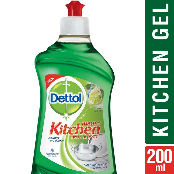 Dishwash Gel Liquid - Lime Splash 200ml