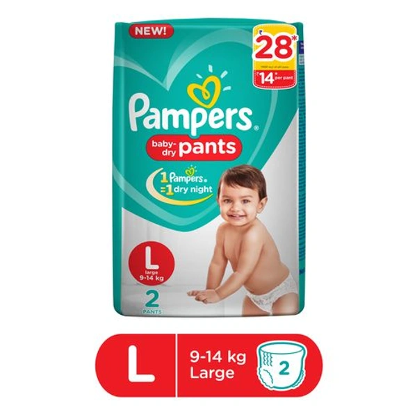 pampers l size diapers 