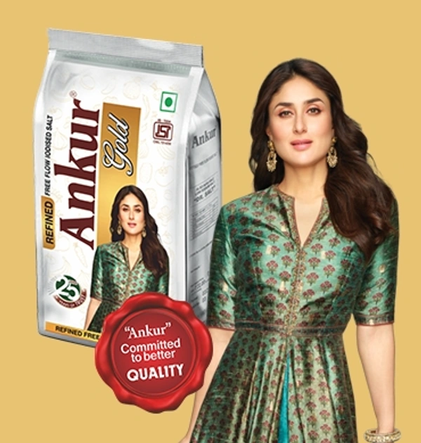 Ankur Gold Refined Iodised Salt / Namak 1kg