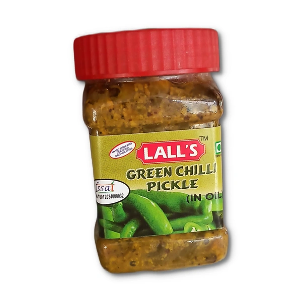 Lall's Green Chilli Pickle/Achar {In Oil} 150g - 150g