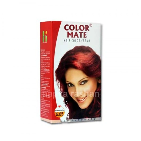 Colour Mate Hair Colour Cream - burgundy 6.65