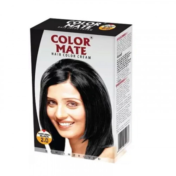 Colour Mate Hair Colour Cream - natural black 2.0