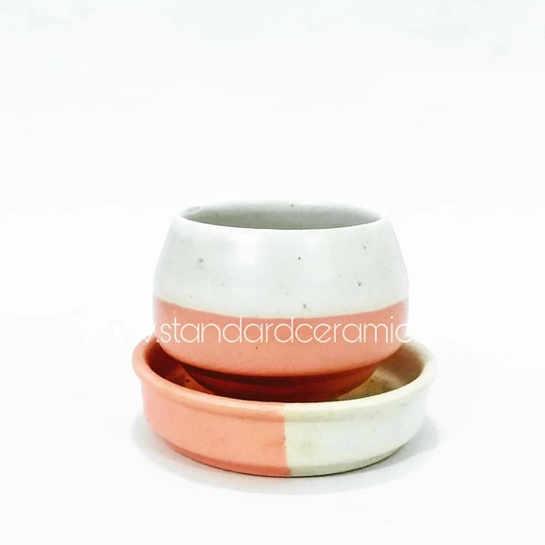 Ceramic TableTop Pots SCI - 481 - H-3 W-3 Inches, SCI - 481