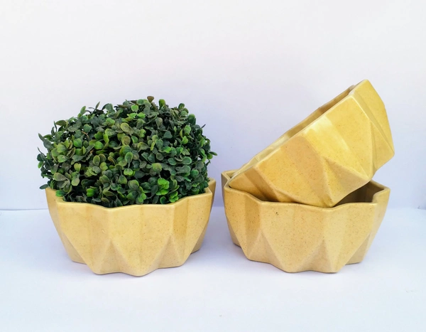 Ceramic Bonsai Pots SCI - 436 - H- 3.5, W-6.5 Inches, SCI - 436