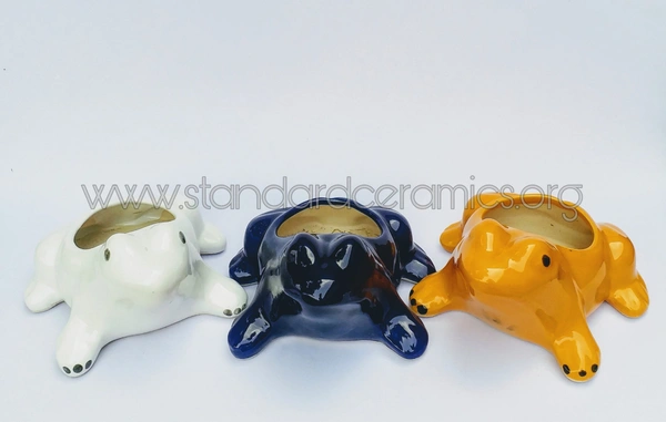 Frog Ceramic Pots | SCI - 412 - L - 6 Inch, W - 5 Inch, H - 6 Inch, SCI - 412