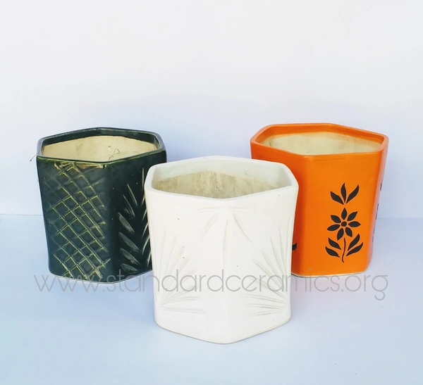 Ceramic Planter Pots (SCI - 427) - H - 7 INCHES, W - 5.5 INCHES, SCI - 427
