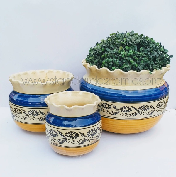 Ceramic Outdoor Planter Jaipuri SCI - 463 - SCI - 463