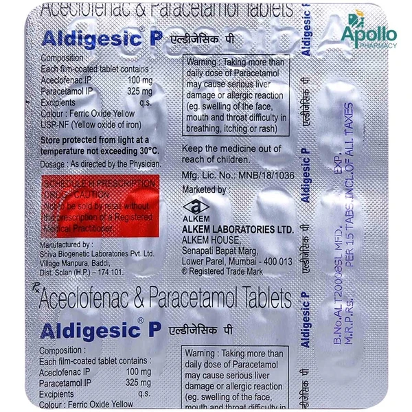 Aldigesic P 🆓 - 1 Tablet