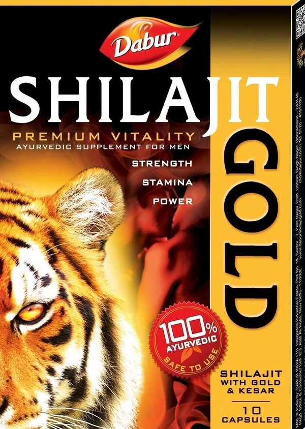 Dabur Shilajit Gold - 1 Strip of 10 capsules