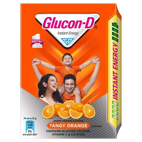 Glucon D Orange - Orange, 400gm