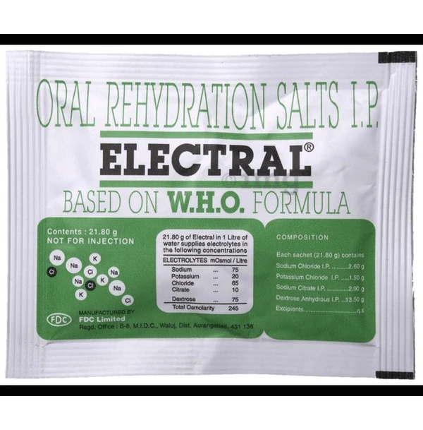 Electral ORS Powder - 1 Sachet, .