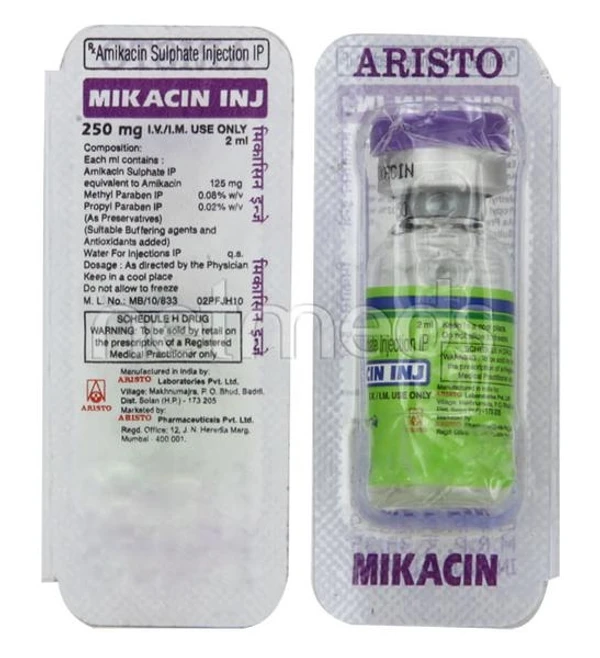 Mikacin 250 Injection 🆓 - 1 Vial