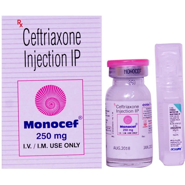 Monocef 250 Injection  - 1 Vial