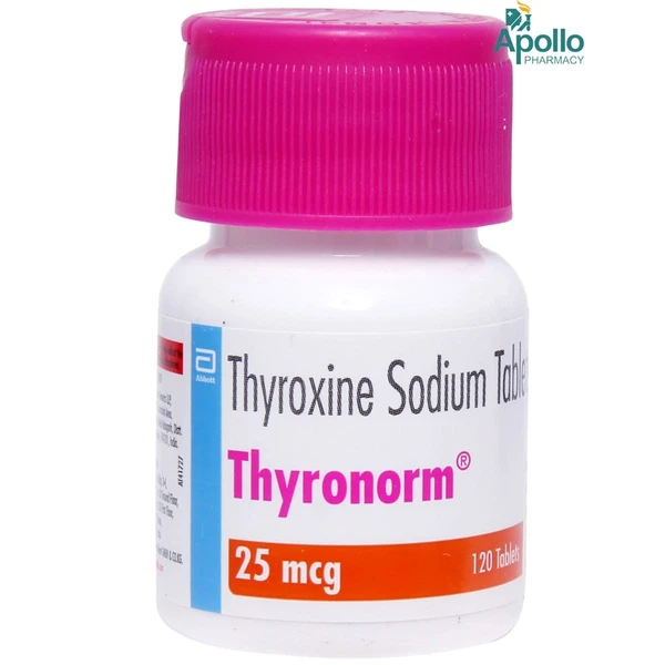 Thyronorm 25mcg Tablet - 1 Bottle of 120 Tablets