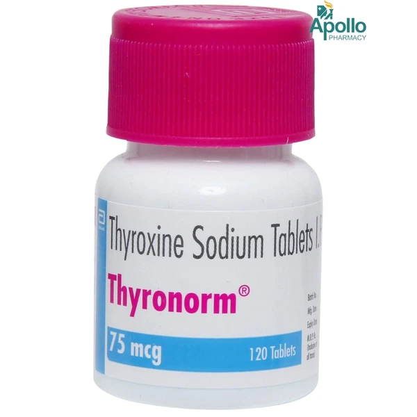 Thyronorm 75mcg Tablet - 1 Bottle of 120 Tablets