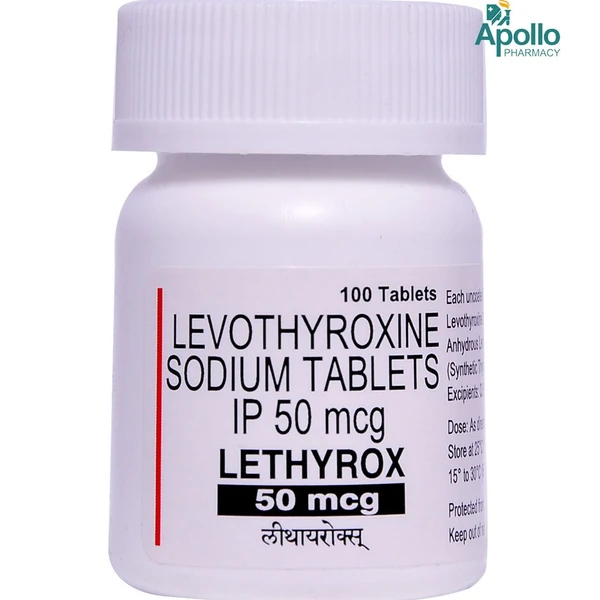 Lethyrox 50 mcg Tablet - 1 Bottle Of 100 Tablets