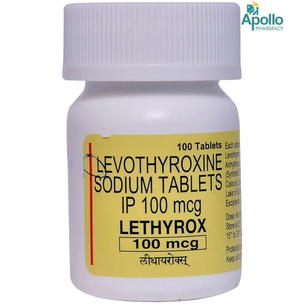 Lethyrox 100 mcg Tablet - 1 Bottle Of 100 Tablets