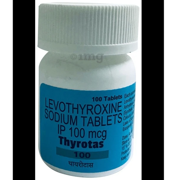 Thyrotas 100 Tablet - 1 Bottle of 100 Tablets