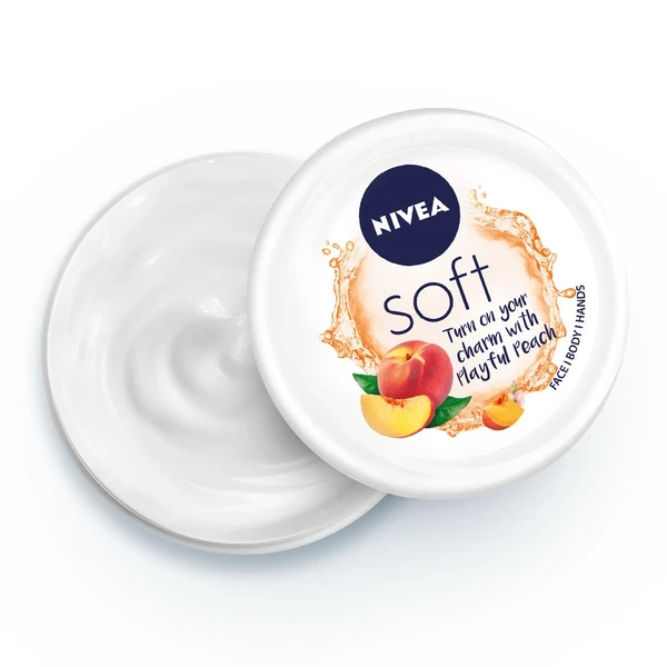 Nivea Soft Light Moisturizer Cream Playful Peach - 100ml