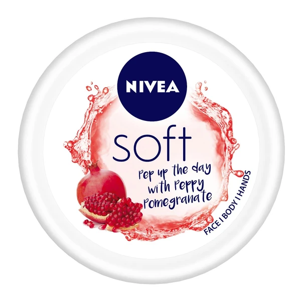 Nivea Soft Light Moisturizer Cream Peppy Pomegranate - 100ml