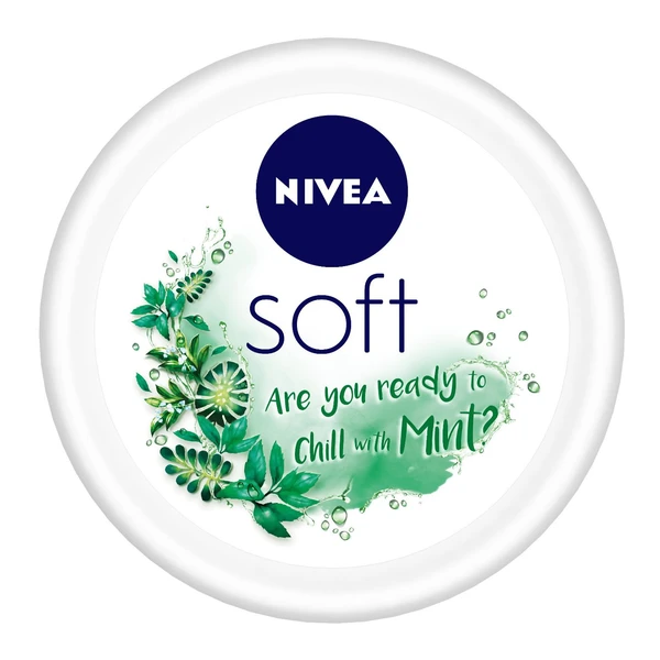 NIVEA Soft Light Moisturizing Cream Chilled Mint - 100ml