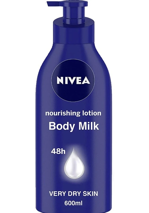 Nivea Body Lotion Nourishing Body Milk with Almond Oil And Vitamin E - 600ml