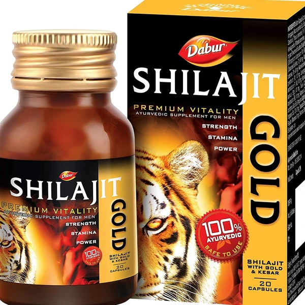 Dabur Shilajit Gold - 1 Bottle of 20 capsules