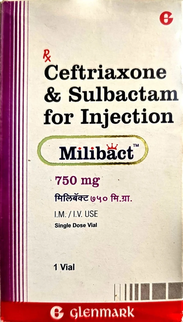 Milibact 750mg Injection  - 1 Vial