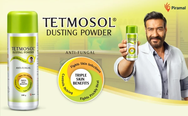 Tetmosol Dusting Powder Anti-Fungal Fresh Lime Fragnance - 100gm