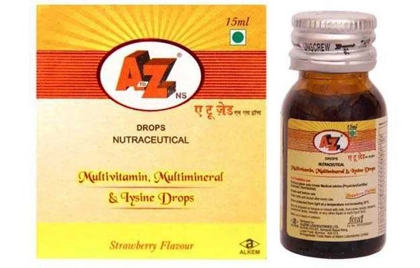 A to Z NS Oral Drop - Strawberry, 15ml