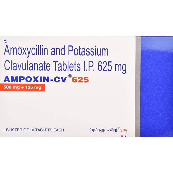 Ampoxin Cv 625 - 1 Strip