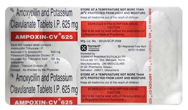 Ampoxin Cv 625 - 1 Tablet