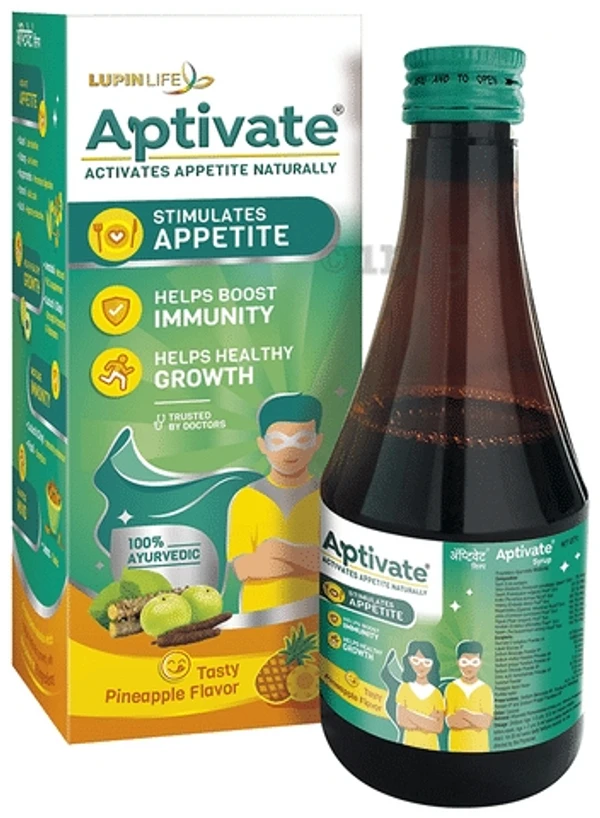 Aptivate Syrup - Pineapple, 175ml