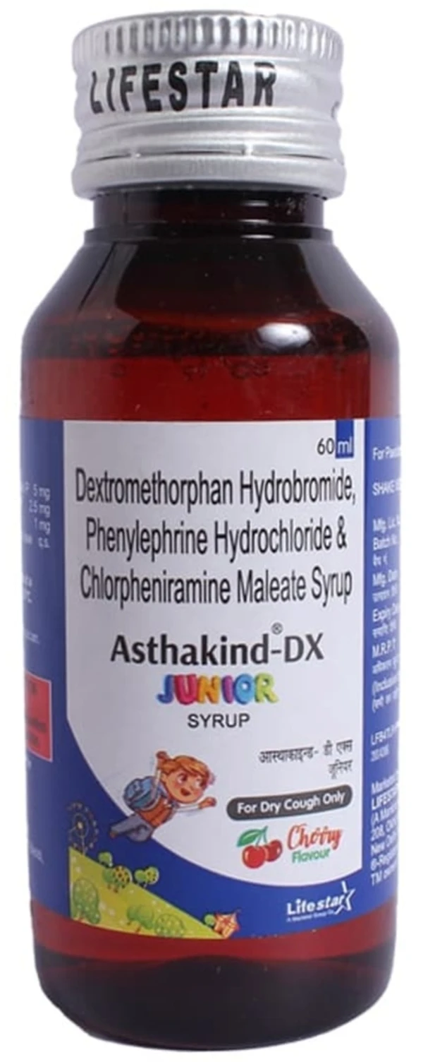 Asthakind Dx Junior Cherry Syrup - 60ml