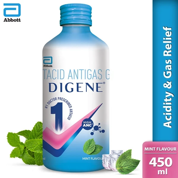 Digene Acidity & Gas Relief Gel - 450ml, Mint