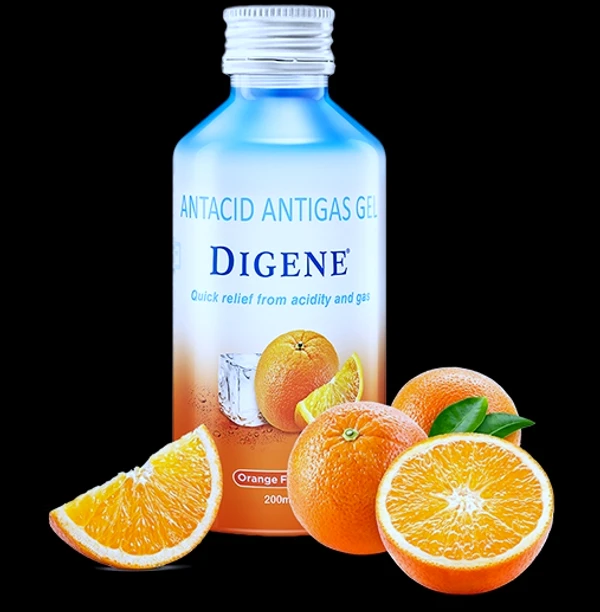 Digene Acidity & Gas Relief Gel - 200ml, Orange