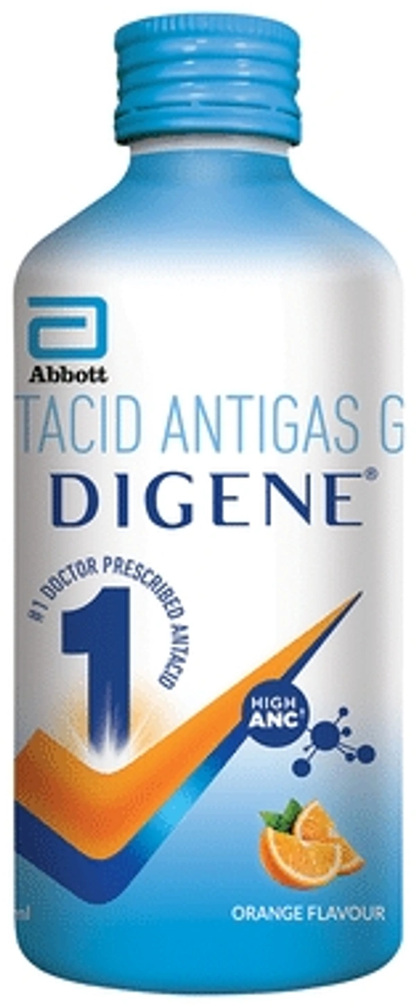 Digene Acidity & Gas Relief Gel - 450ml, Orange
