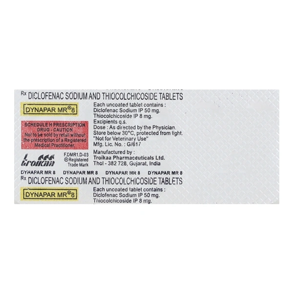 Dynapar MR 8 Tablet - 1 Strip