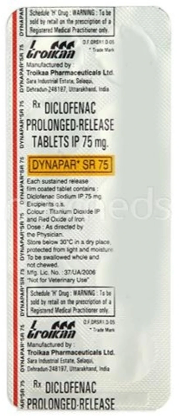 Dynapar SR 75 Tablet - 1 Tablet