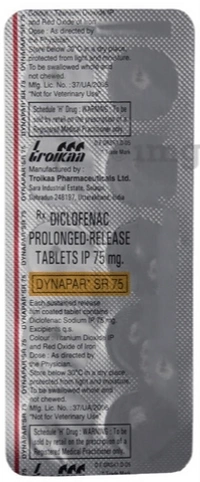 Dynapar SR 75 Tablet - 1 Tablet