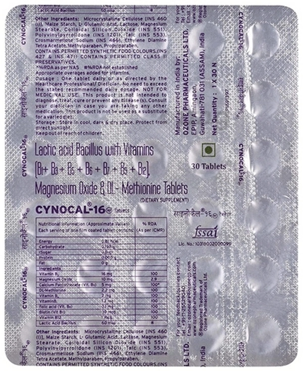 Cynocal 16 RF Tablet - 1 Tablet