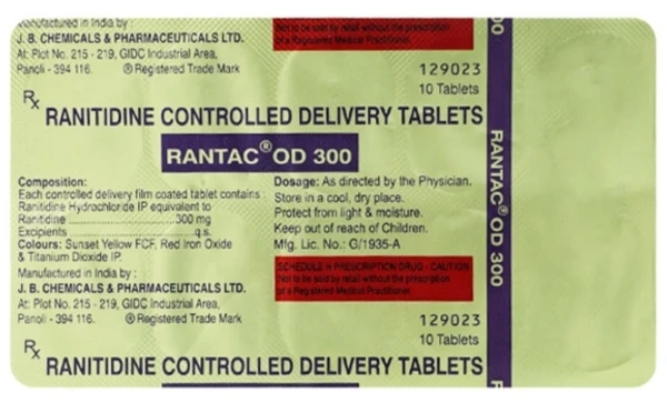 Rantac OD 300 Tablet - 1 Tablet