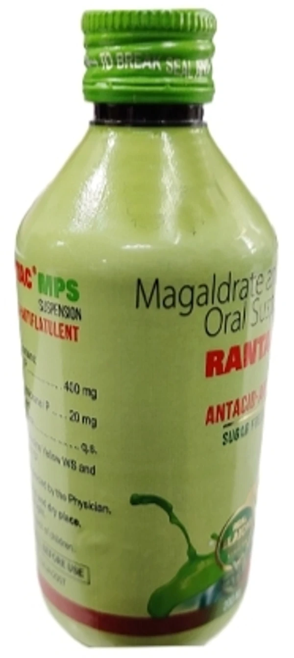 Rantac Mps Oral Suspension - Elaichi Sugar Free, 200ml