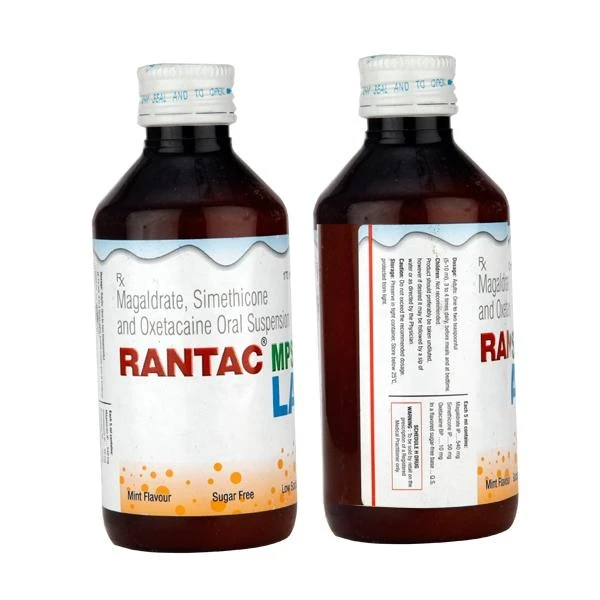 Rantac Mps LA Oral Suspension - Mint Sugar Free, 200ml