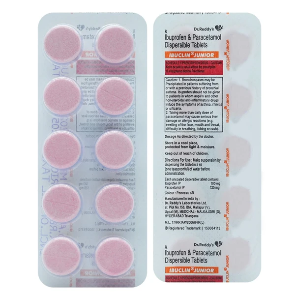 Ibuclin Junior Tablet - 1 Strip