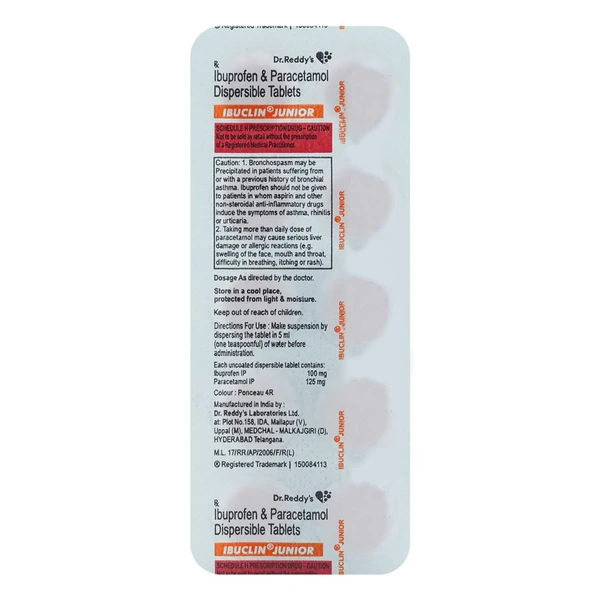 Ibuclin Junior Tablet - 1 Strip