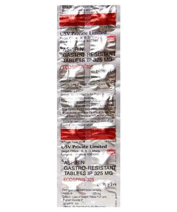 Ecosprin 325 Tablet - 1 Strip