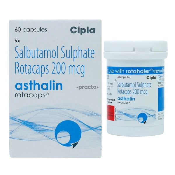 Asthalin Rotacaps - 1 Bottle Of 60 Capsules