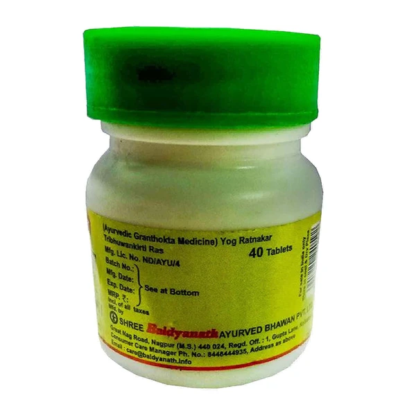 Baidyanath Tribhuvankirti Ras - 1 Bottle