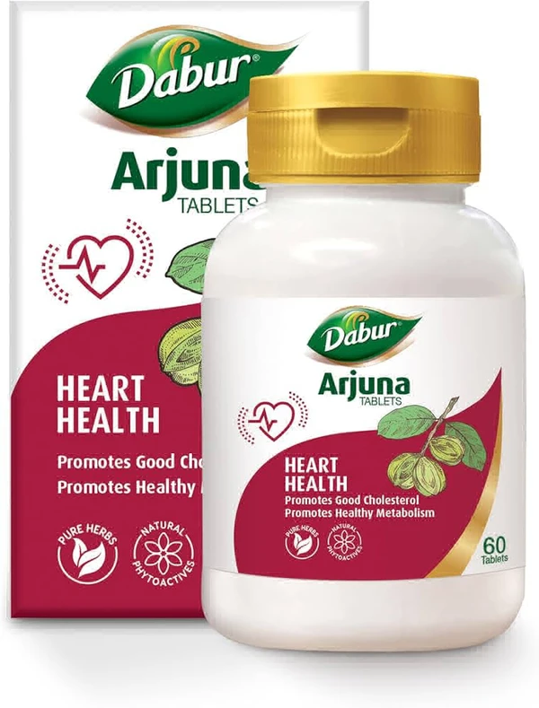 Dabur Arjuna Tablet Heart Health - 1 Bottle of 60 Tablets